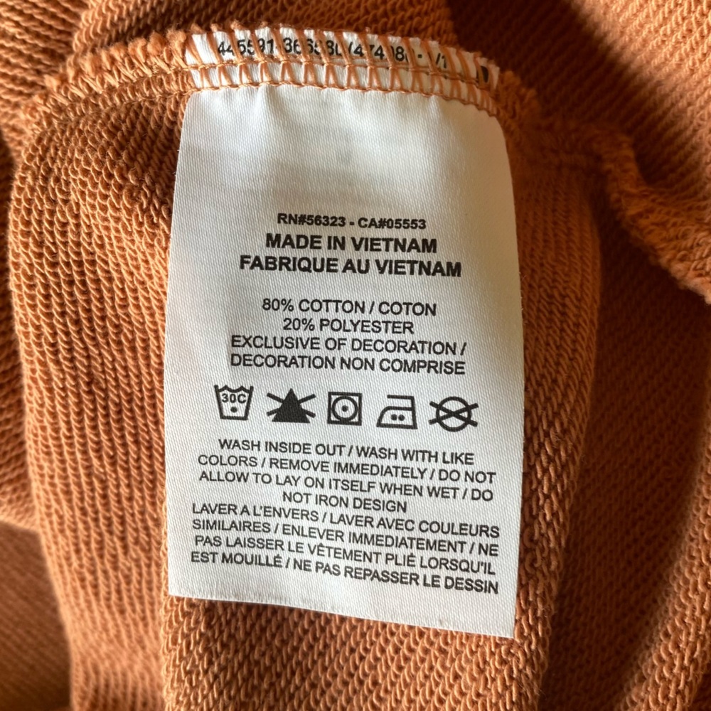 Nike Women’s Blush Orange Pearl Femme French Terry Cardigan Size Medium - Picture 10 of 10
